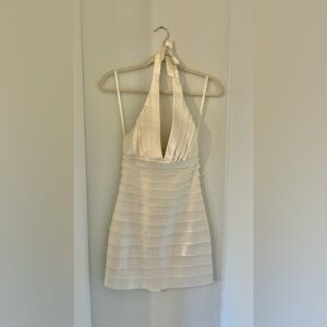 BCBG silk halter cocktail dress